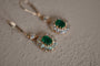Antique emerald earrings
