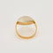 Bague 54 Bague moderniste or jaune et cristal de roche 58 Facettes NAR0303