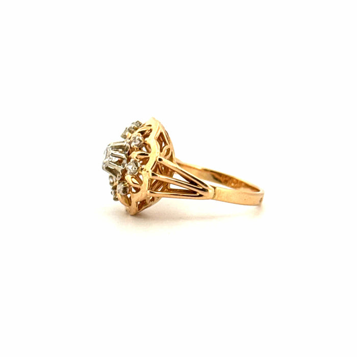 Bague 52 Bague Cocktail Or Jaune 18k & Diamants 58 Facettes 54-GS28838-03