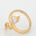 Bague 46 Bague Serpent Estate Or Jaune 18 Carats GIA 0,58ct Diamant 58 Facettes G12709