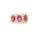 Bague Bague en or jaune avec rubis et diamants 58 Facettes