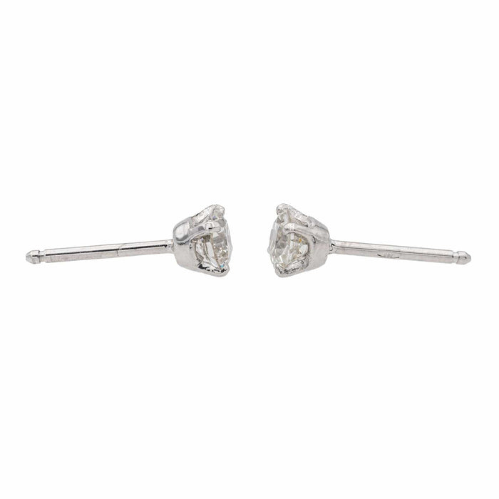 Boucles d'oreilles Boucles d'oreilles Puces Or blanc Diamant 58 Facettes 3547206CN