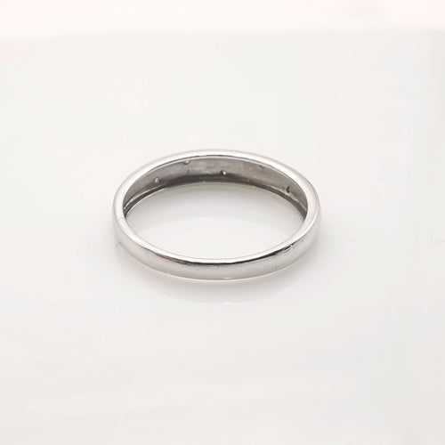 Bague 54 Bague Or blanc et Diamants 58 Facettes