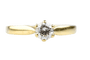 Bague 61 Bague solitaire diamant en or jaune 58 Facettes BG-31200192-107