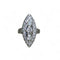 Bague 55 Marquise diamants en or blanc 58 Facettes 146
