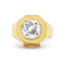Bague 57 BULGARI - Bague vintage en or jaune, diamant central de 1,76 ct. 58 Facettes