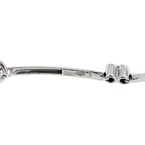 Bracelet Bracelet segmenté en or blanc avec diamants 58 Facettes 23296