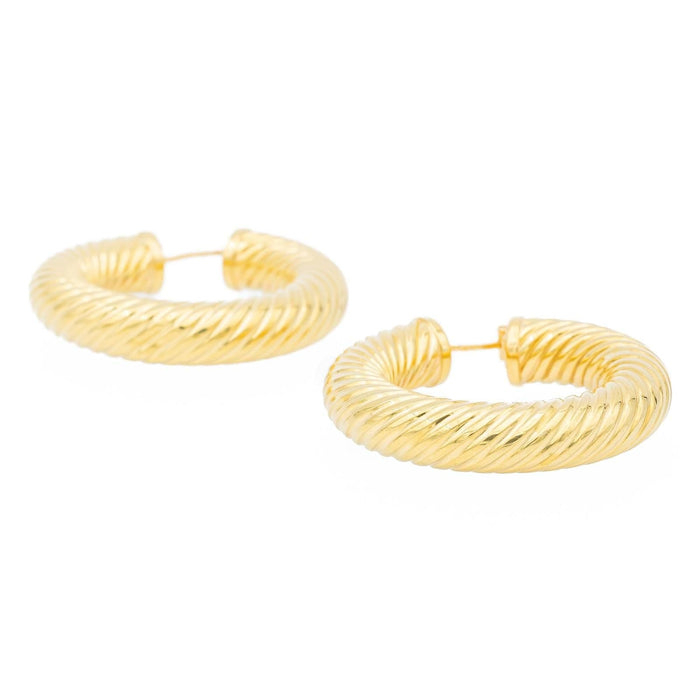 Boucles d'oreilles Boucles d'oreilles Créoles Or jaune 58 Facettes 1751503CN