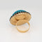 Antique Victorian Ring Turquoise Pearl Dome Yellow Gold Conversion Jewelry 7.25 58 Facettes G14117