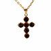 Collier Collier Or jaune croix et grenat 58 Facettes CO-GS32613