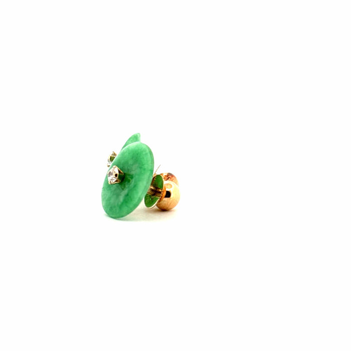 Boucles d'oreilles Boucles d'oreilles Or Jaune 18k Pierre de Jade 58 Facettes A2BO-GS32226-12