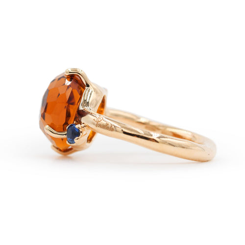Bague POMELLATO - Bague Bahia en or rose avec saphirs et citrine de Madère 58 Facettes