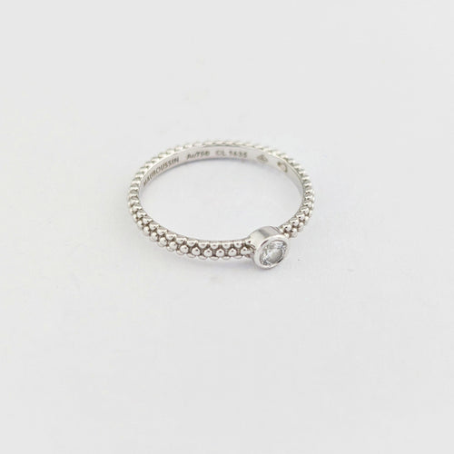 Bague 51 Mauboussin - Solitaire Goutte de jour en Or Blanc 58 Facettes 32038