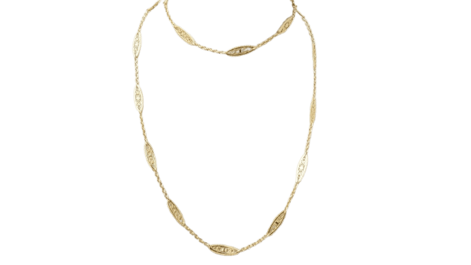 Collier Collier filigrane en or jaune 58 Facettes 32554