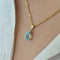 Pendentif Pendentif en or jaune, diamants et topaze 58 Facettes 32245