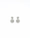 Boucles d'oreilles boucles d'oreilles modernes en or blanc avec diamants 58 Facettes