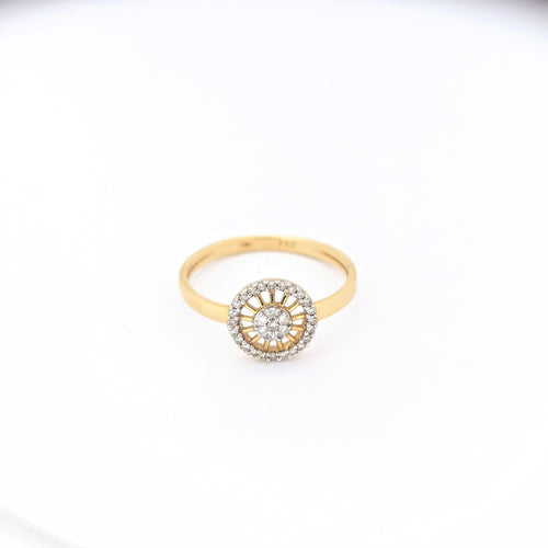 Bague 48 Bague or jaune et diamants 58 Facettes 30093