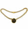 Collier BVLGARI. Collection "Monete", collier or jaune et diamants 58 Facettes