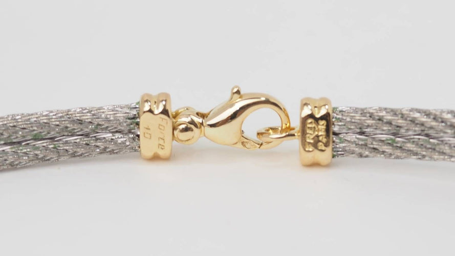 Collier Collier FRED force 10 vintage en or jaune et acier 58 Facettes 32688