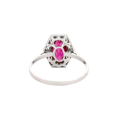 Bague 58 Bague or et pierre rose 58 Facettes BO/230126