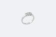 Bague 55 Trilogie en or blanc et diamants 58 Facettes ANL710