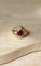 Bague 54 Bague vintage or jaune, rubis 1,94 ct, diamants 58 Facettes