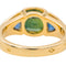Bague 48 Bague Trilogie Or jaune Saphir vert 58 Facettes 3757182RV
