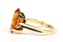Bague 55 Bague années 70 en or jaune citrine 58 Facettes 21692
