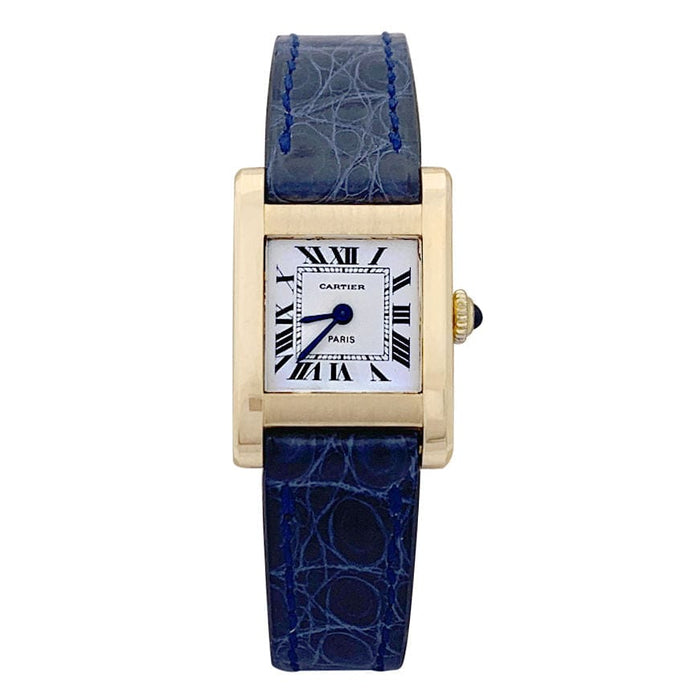 Montre Montre Cartier "Tank Normale" or jaune. 58 Facettes 33699