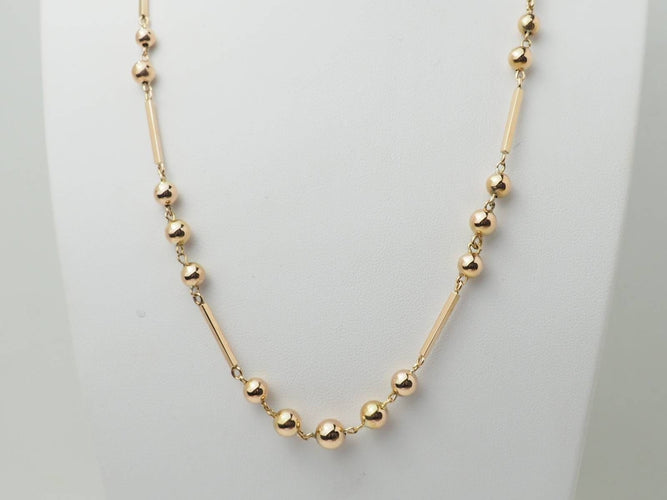 Collier Collier boules en or rosé 58 Facettes 33185