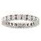 Bague 53 Bague d'éternité en or blanc avec diamants taille brillant de 1,73 ct 58 Facettes G3826