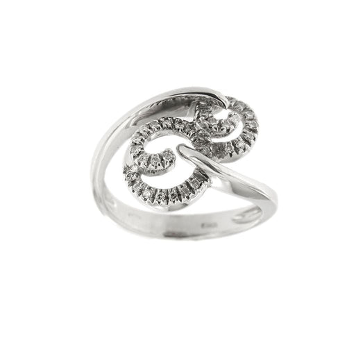 Bague Bague spirale avec diamants 58 Facettes 16182