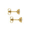 Boucles d'oreilles Boucles d'oreilles puces en or jaune serties de diamants de 0,76 ct 58 Facettes 19444