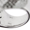 Bague 55 Bague bandeau diamants noirs et blancs 58 Facettes 25639
