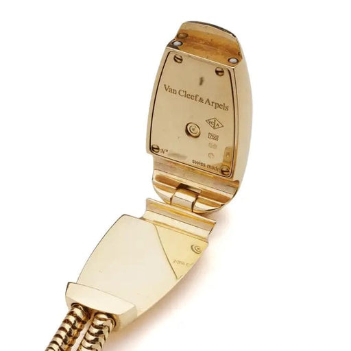 Montre Van Cleef & Arpels - Montre cadenas en or jaune 18 carats et diamants 58 Facettes