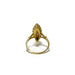 Ring 54 Marquise Ring in Yellow Gold and Diamonds 58 Facettes REF24016-180