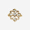 Broche en or jaune de 6,25 g et diamant de 1 ct