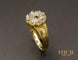 Bague 59 Bague ancienne Marguerite diamants 58 Facettes A10234