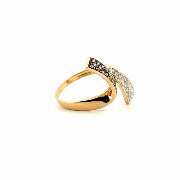 Bague 54 Bague Toi & Moi or jaune diamants 58 Facettes 100-GS33723