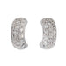 Boucles d'oreilles Boucles d'oreilles Demi créoles Or blanc Diamant 58 Facettes 3681511RV