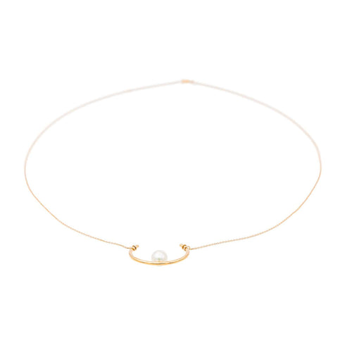 Collier Collier Or rose Perle 58 Facettes 2883061CN