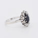 Bague Bague marguerite or blanc saphir et diamants 58 Facettes 275