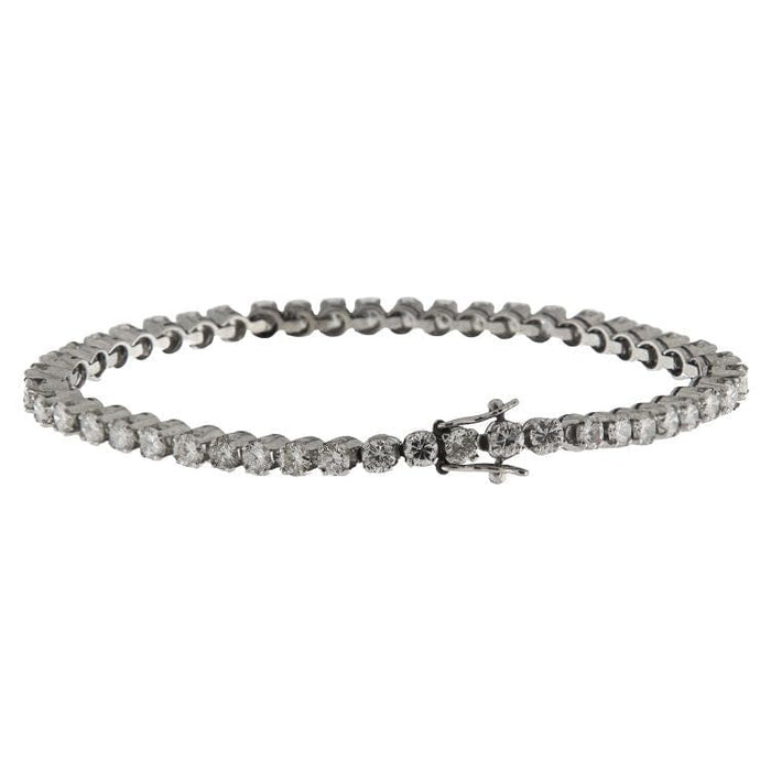 Bracelet Bracelet tennis en or blanc et diamants 58 Facettes G3579