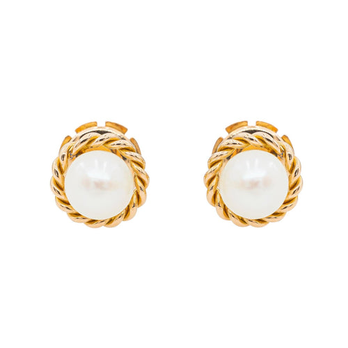 Boucles d'oreilles Boucles d'oreilles Perle Or jaune Perle 58 Facettes 3241055CN