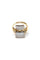 Bague 52 Bague rectangle bicolore or et diamant 58 Facettes BAG.RECT.DT-1376