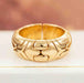 Bague BULGARI - Bague bandeau en or Alveare 58 Facettes