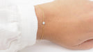 Bracelet Bracelet souple en or jaune et diamants 58 Facettes