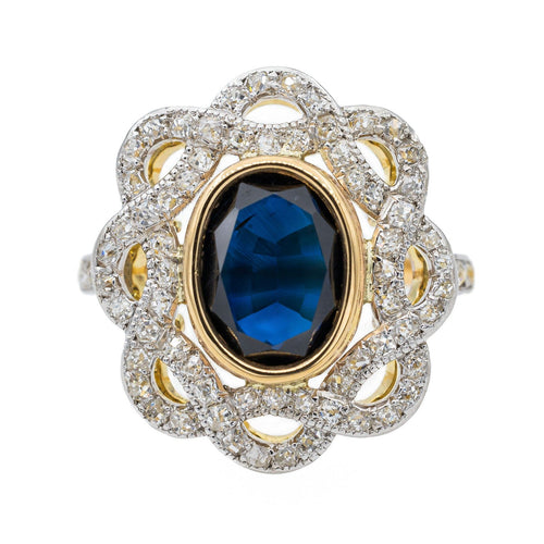 Bague 55 Bague Or jaune Saphir 58 Facettes 2819767CN