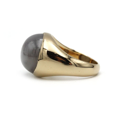 Bague 55 Bague - Or et Saphir Etoilé 58 Facettes 250328R