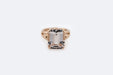 Bague 12 / Oro Rosa Bague vintage en or rose avec morganite rose pâle 58 Facettes ANL690